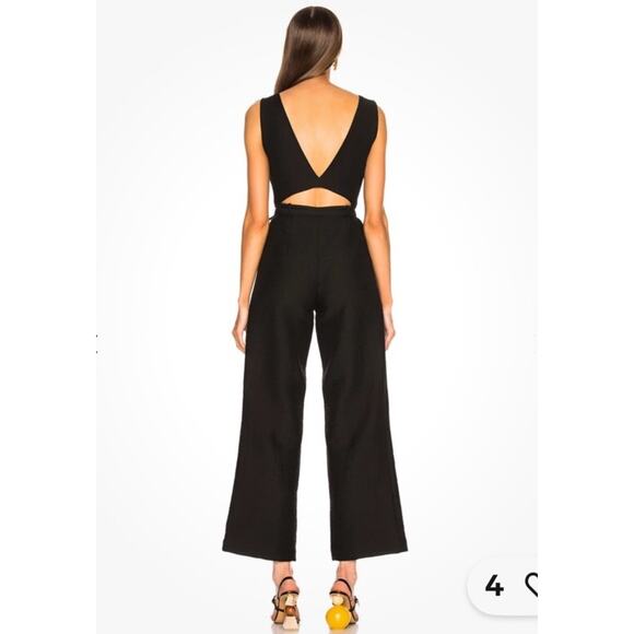 Rachel Comey Jumpsuit Womens Size 4 Plunge V Neck Goth Whimsigoth Grunge Party - Picture 2 of 8